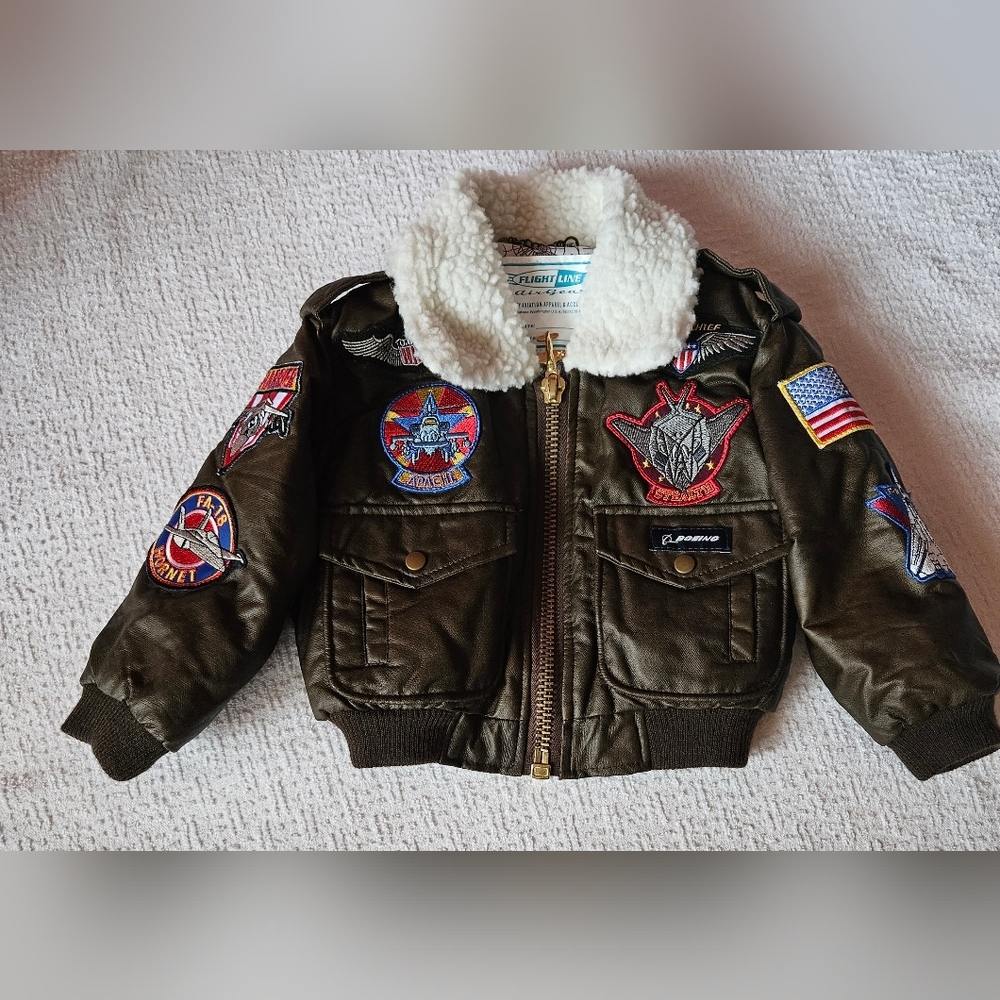 Boys size 3 bomber coat